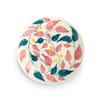 Flowers Fat Leaves Pink 34 cm Vit