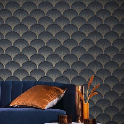 Casadeco - Broadway Bleu Orage Twenties