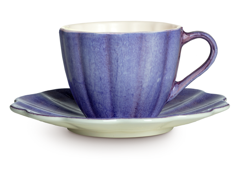 Oyster Kopp med fat 25 cl Viol