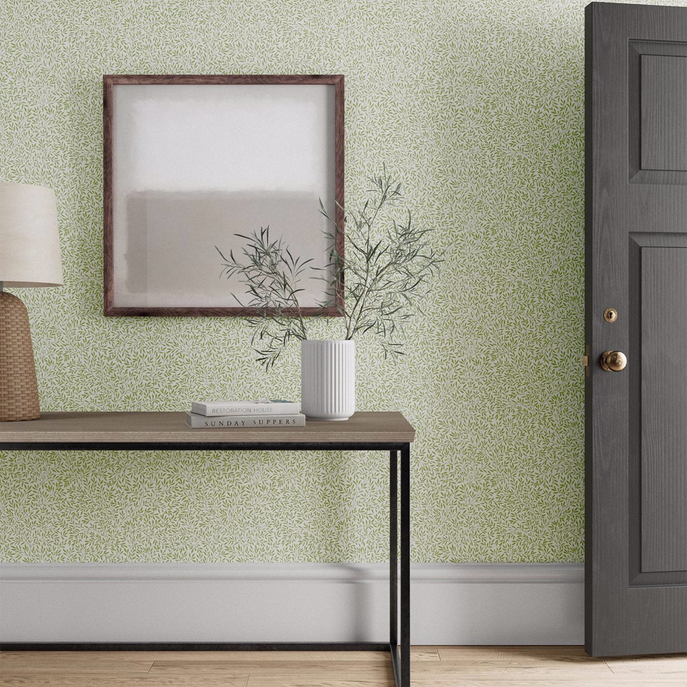 Morris & Co - Standen Leaf Green Simply Morris Wallpapers
