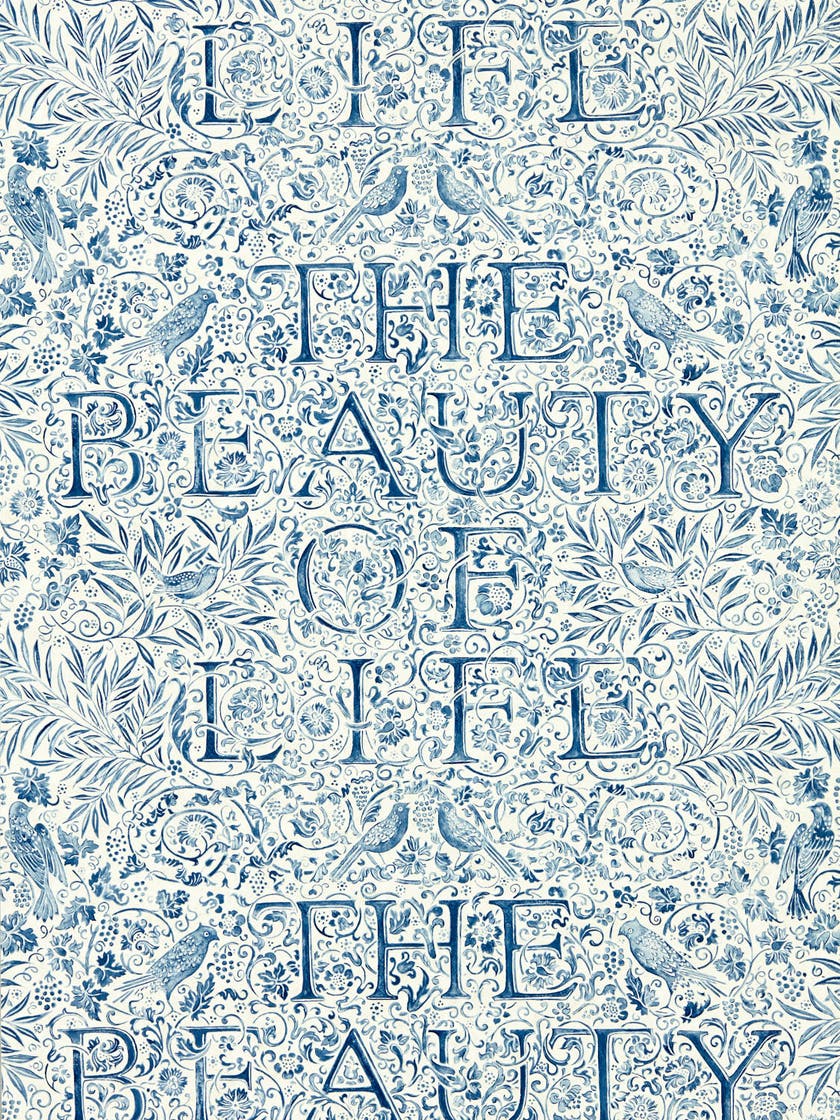 Morris & Co - The Beauty of Life Indigo Emery Walkers House Wall
