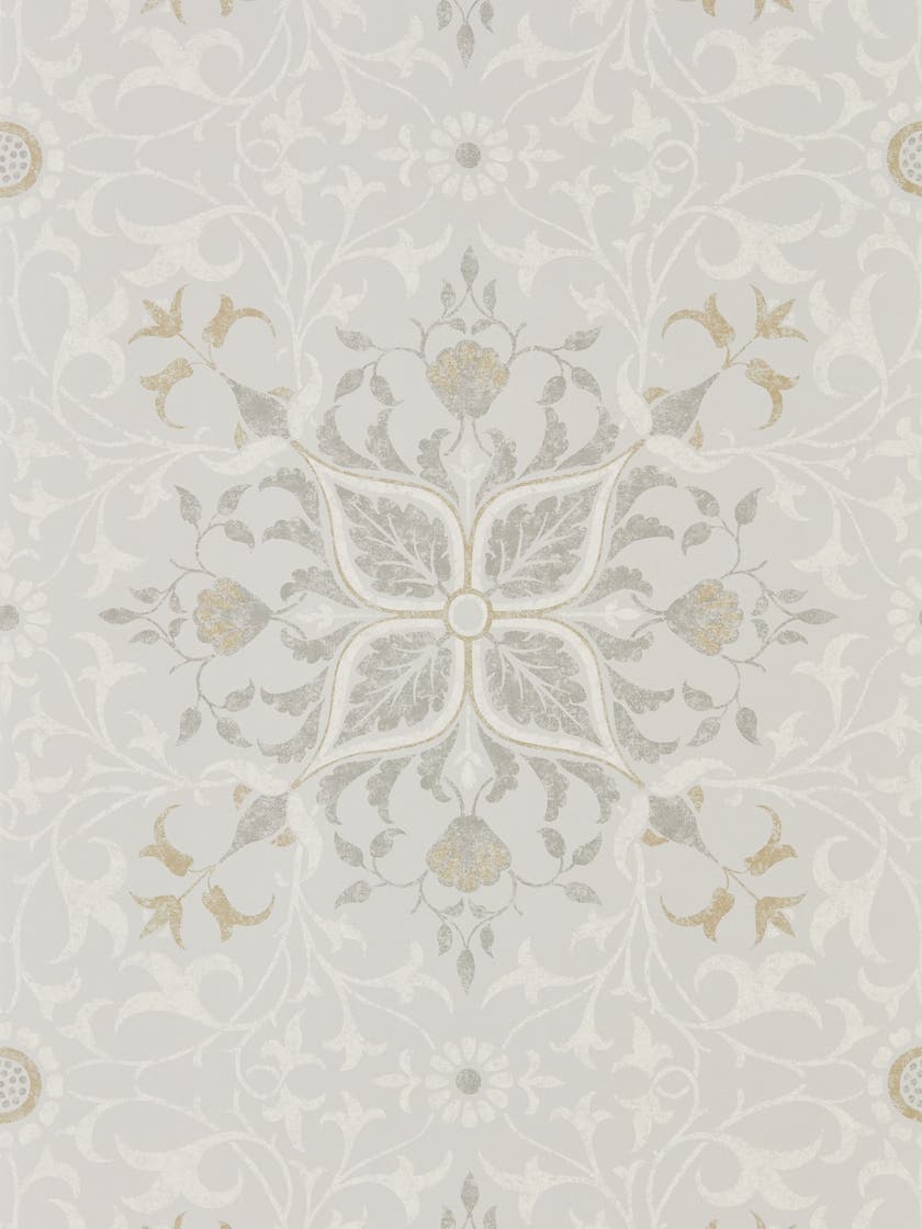 Morris & Co - Pure Net Ceiling Stone/Ch Morris Pure Wallpapers