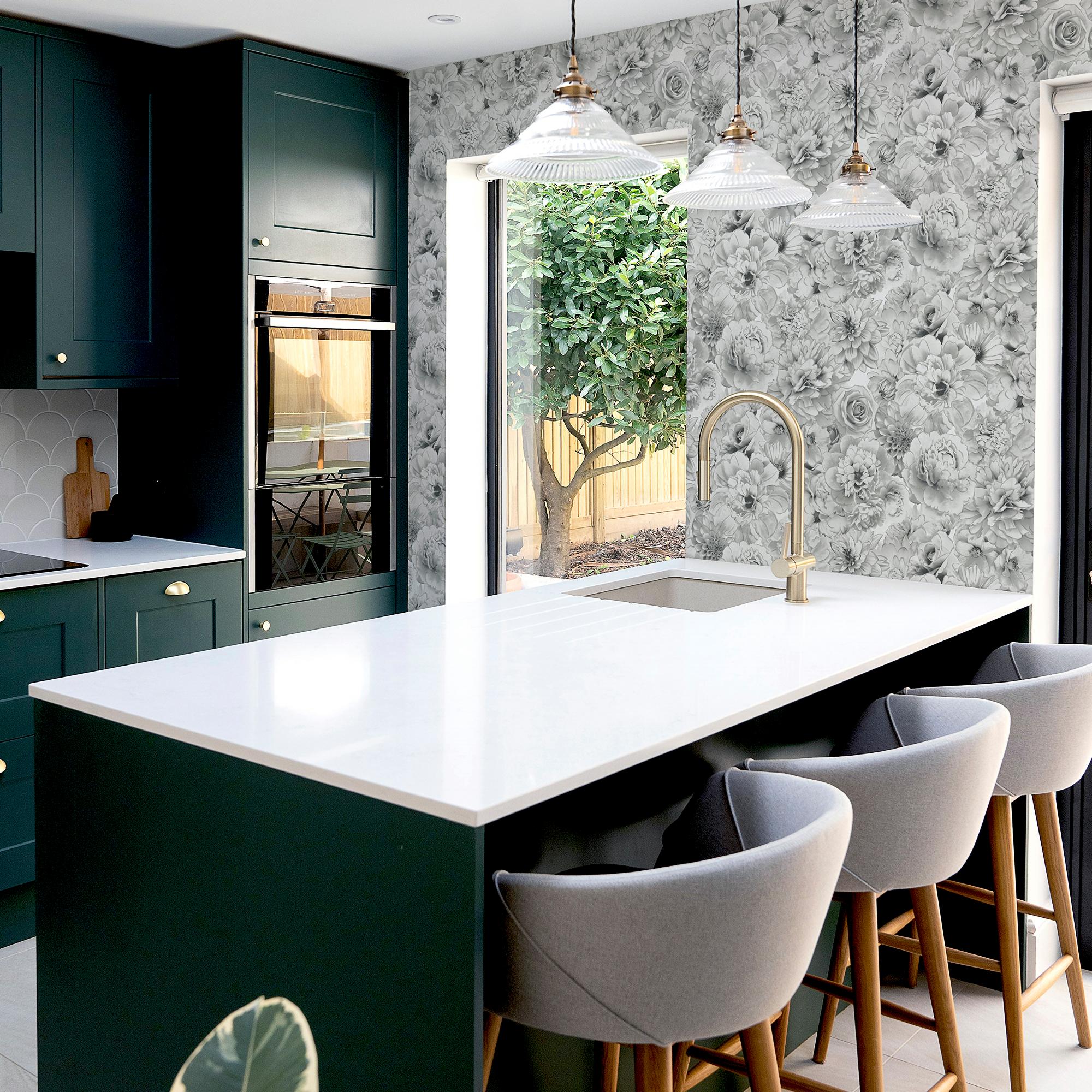 Glitter Bloom Silver