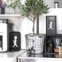 Kaffeburk Mattsvart/Silver