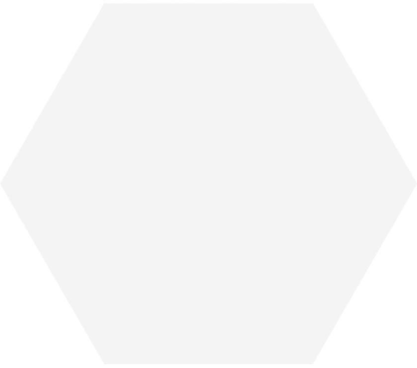 Haze Vit matt hexagon 15x17