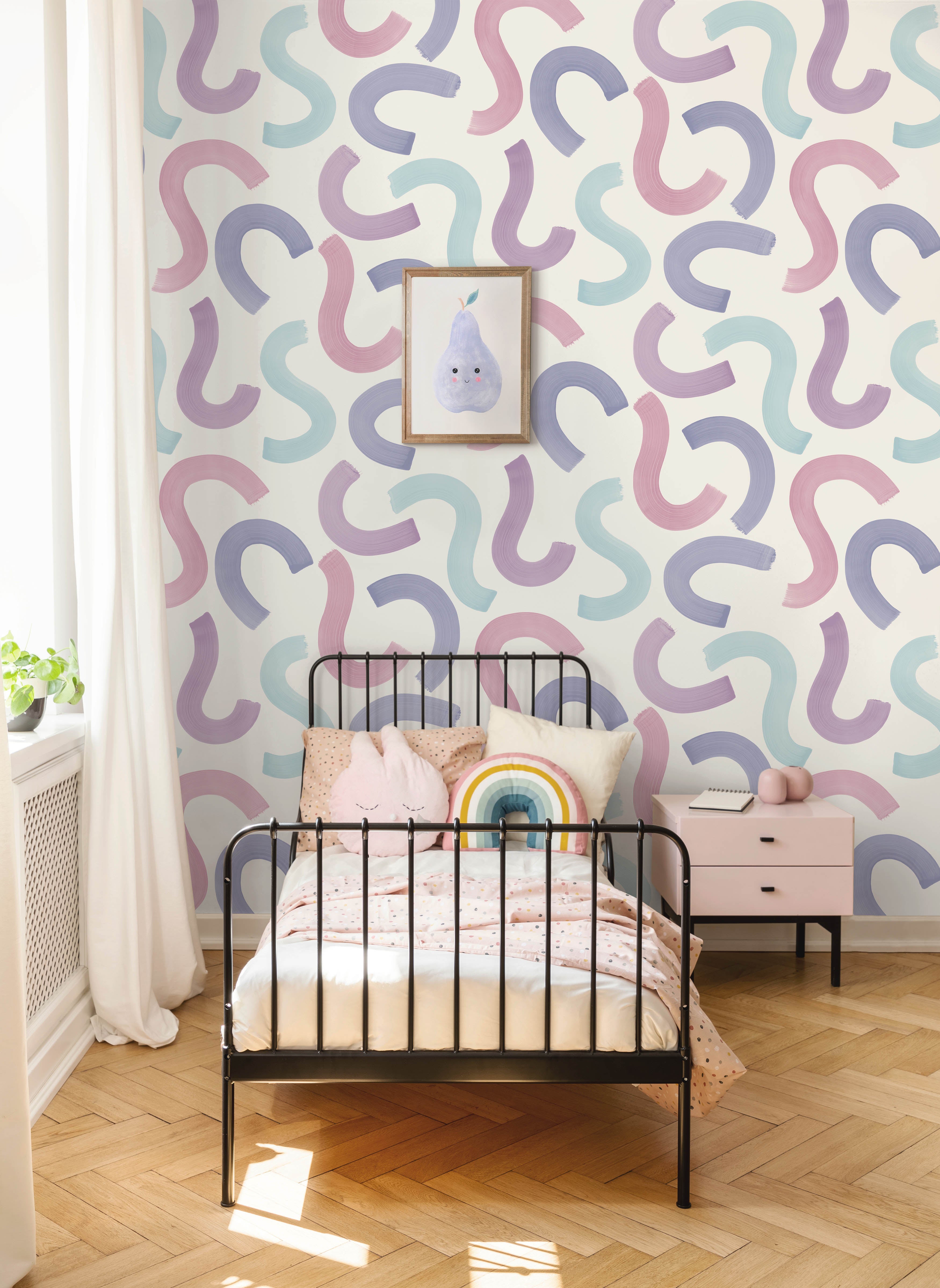 Intrade - Curly Confetti Aqua/Lilac/Pink