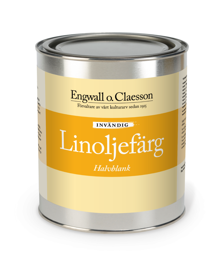 Linoljefärg invändig halvblank 1 L VIT