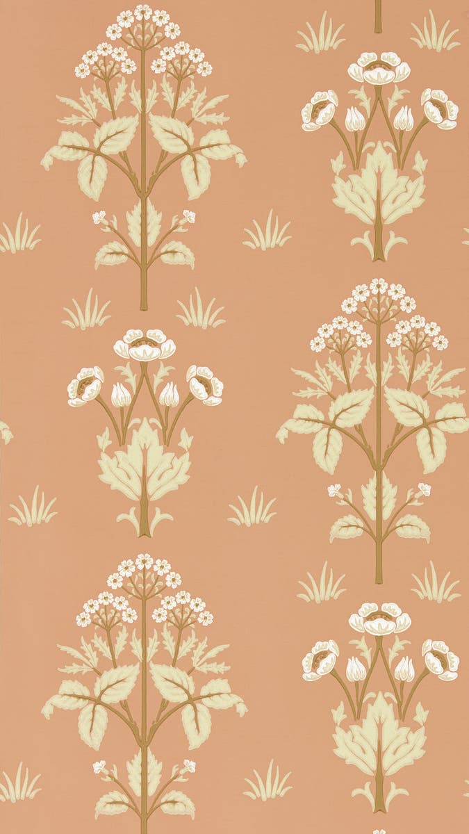 Morris & Co - Meadow Sweet Blush Morris and Friends Wallpa