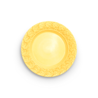 Lace Tallrik 25 cm Gul