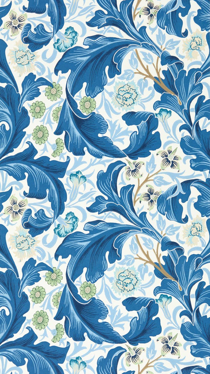 Morris & Co - Leicester Paradise Blue Bedford Park Wallpapers