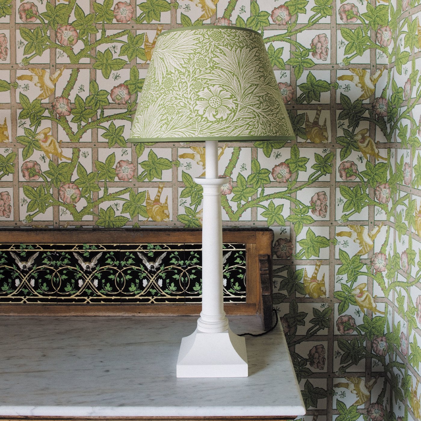 Morris & Co - Trellis Summer Yellow Cornubia Wallpapers