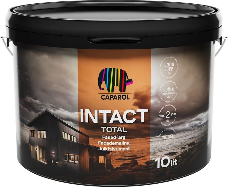 Fasadfärg Intact Total 10 L Svart