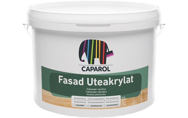 Fasad Uteakrylat 9,5 L Vit-Bas