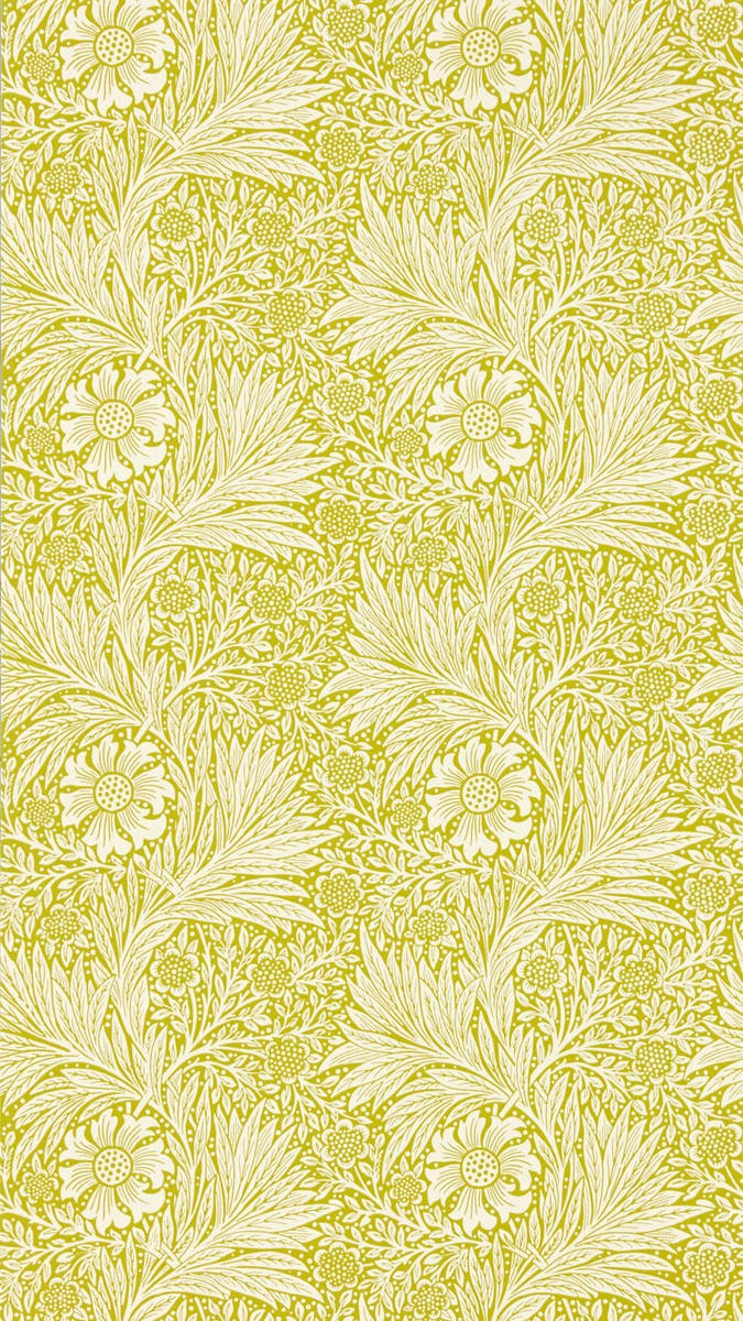 Morris & Co - Marigold Chartreuse Cornubia Wallpapers